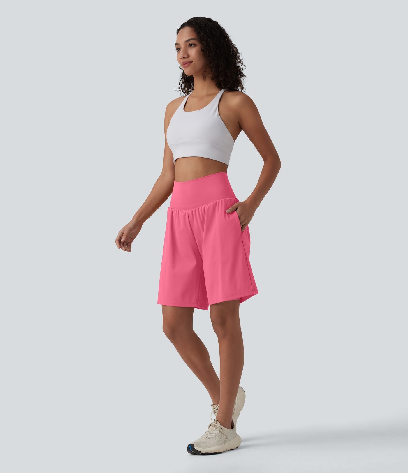 Pulooma® High Waist 2-in-1 Yoga Shorts