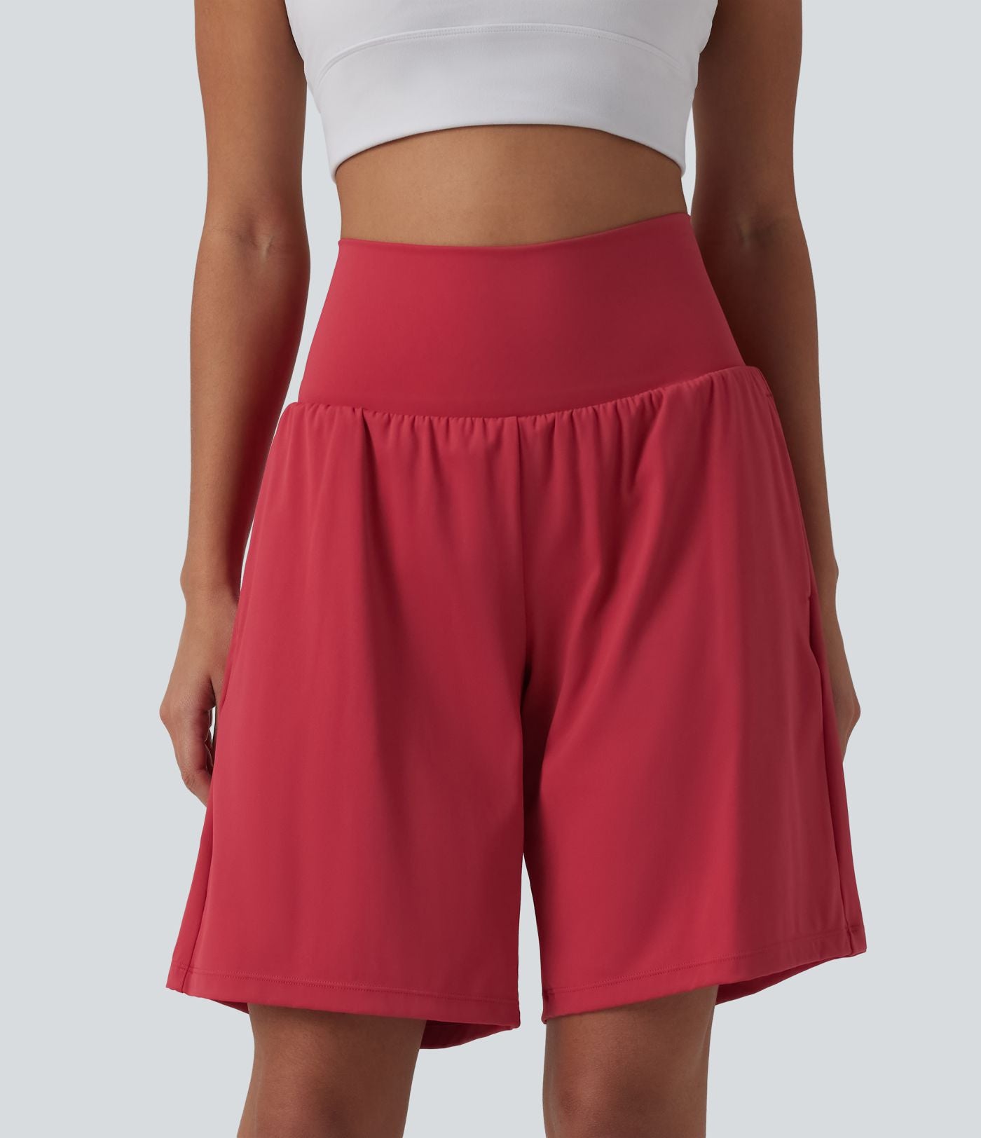 Pulooma® High Waist 2-in-1 Yoga Shorts