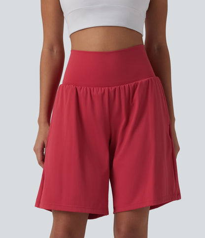 Pulooma® High Waist 2-in-1 Yoga Shorts