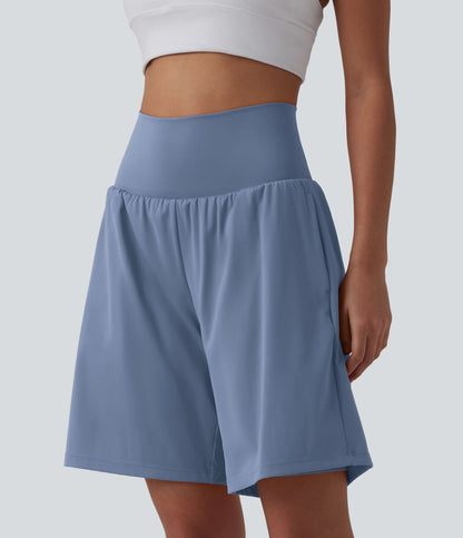 Pulooma® High Waist 2-in-1 Yoga Shorts