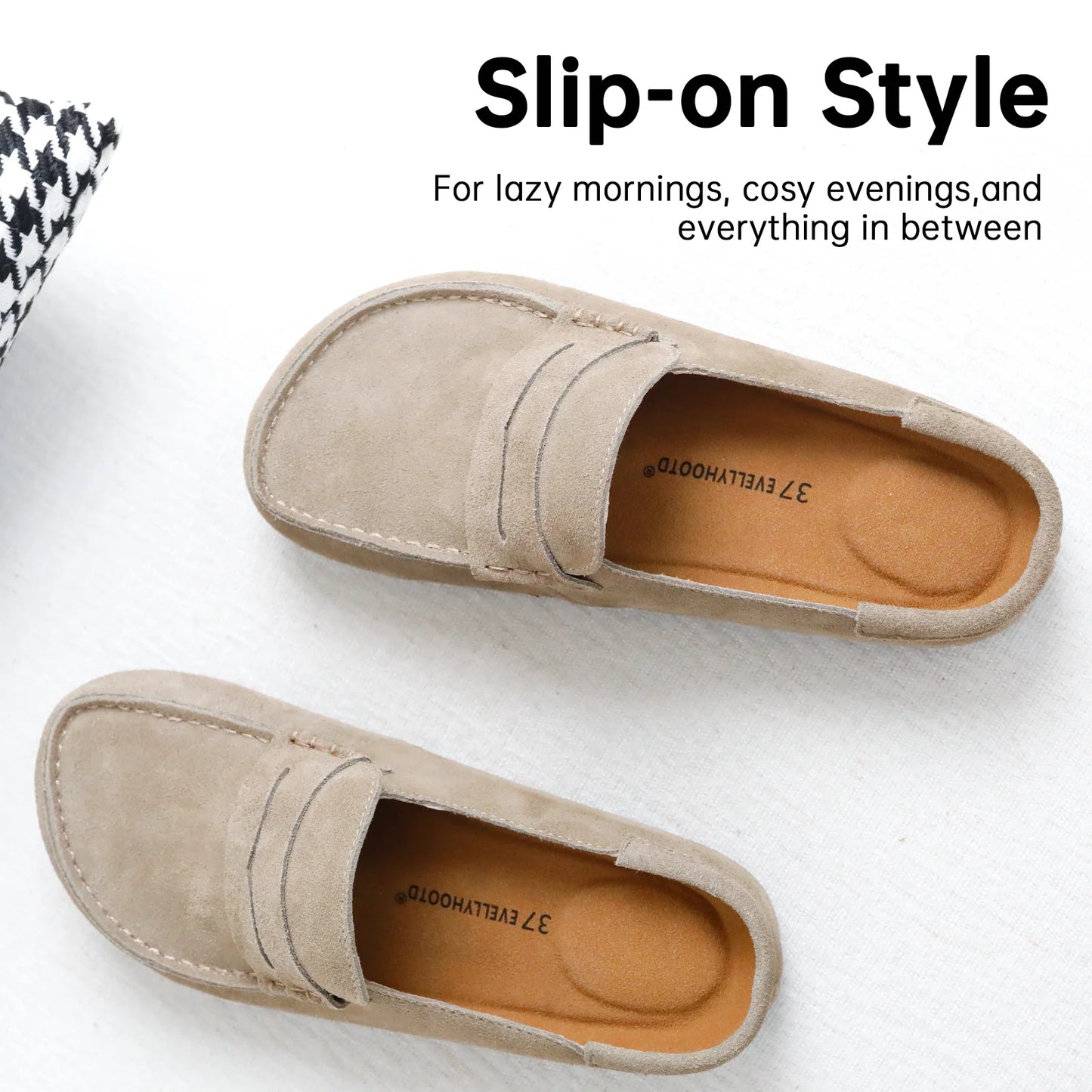 Pulooma® Suede Loafers Cloggs