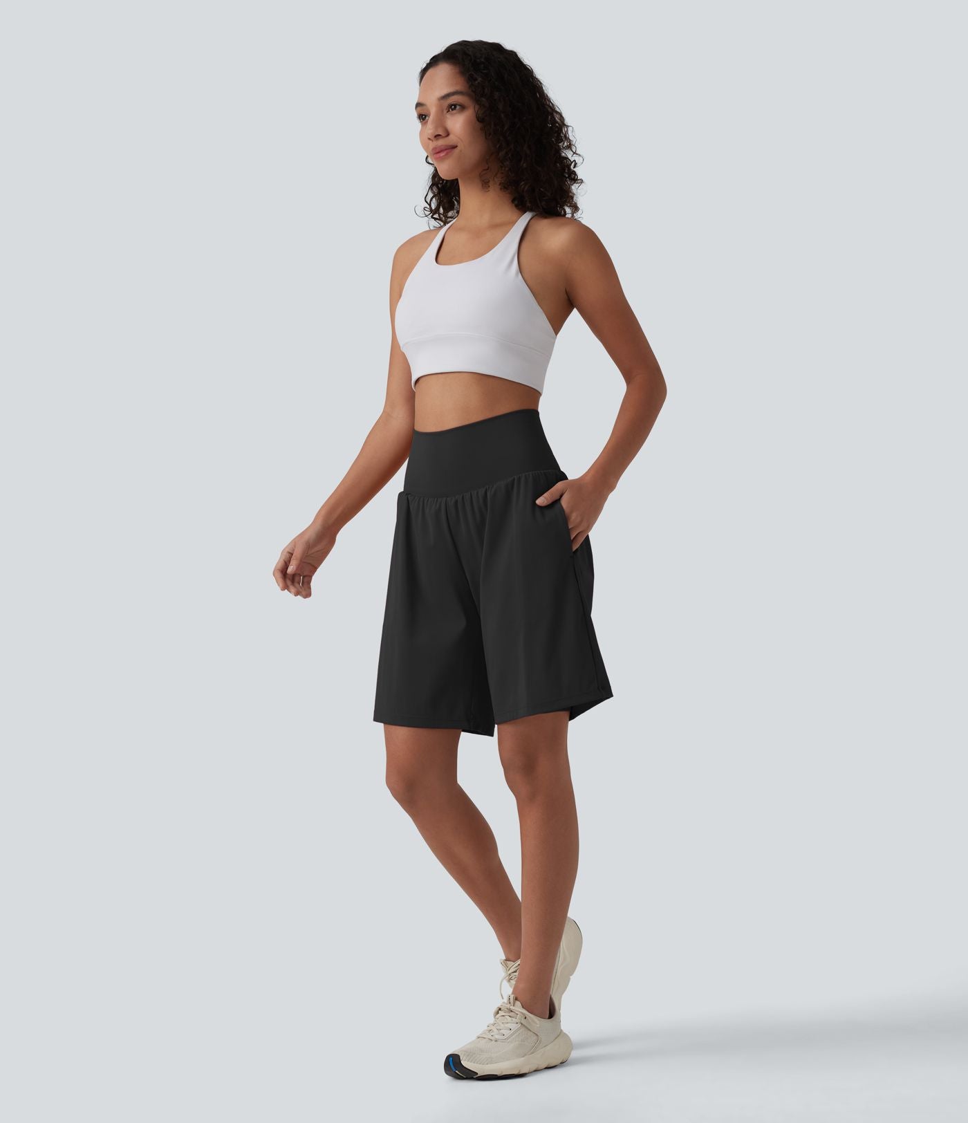 Pulooma® High Waist 2-in-1 Yoga Shorts