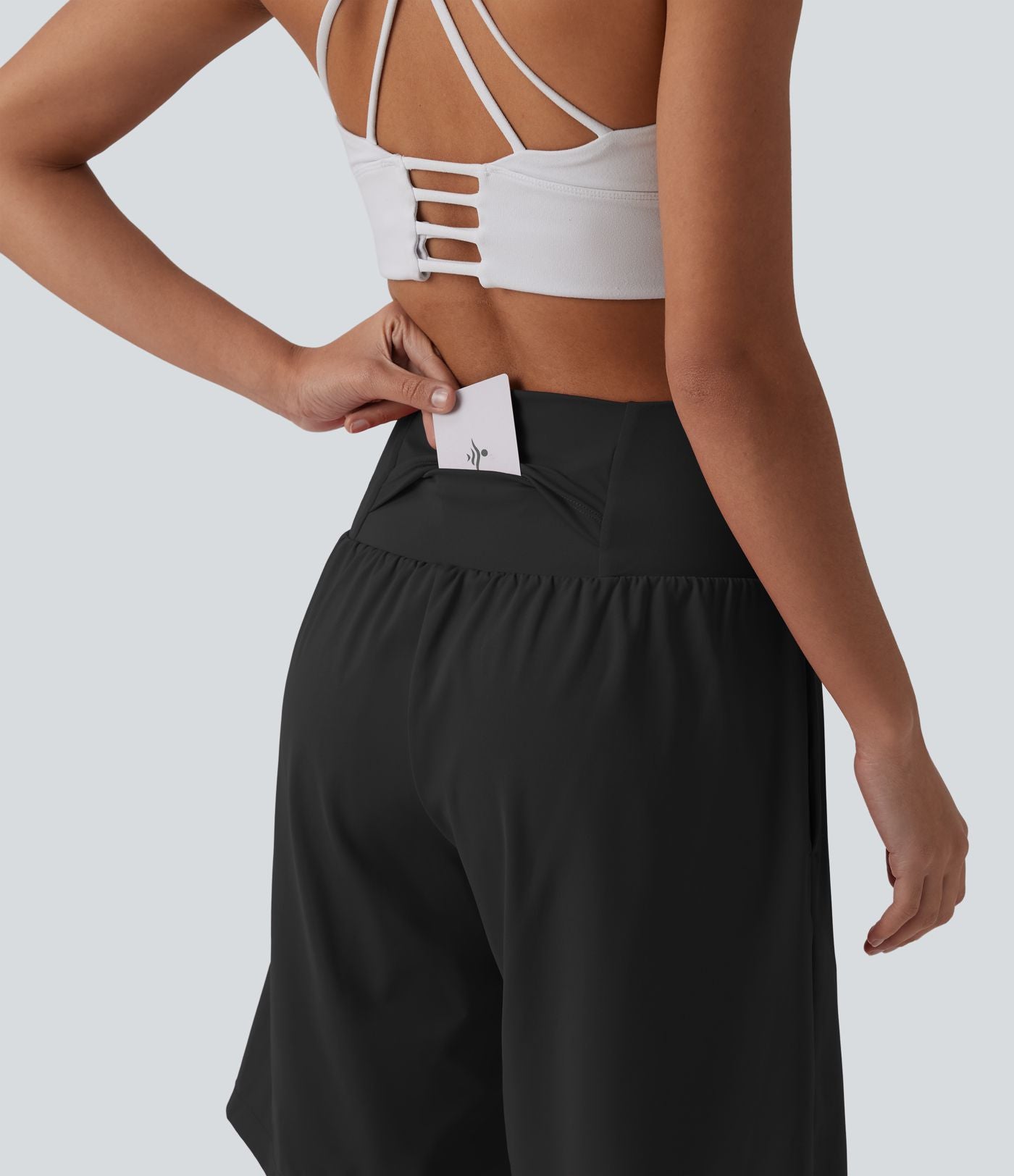 Pulooma® High Waist 2-in-1 Yoga Shorts