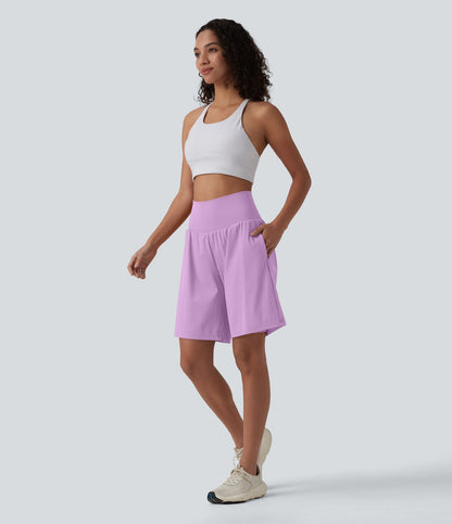 Pulooma® High Waist 2-in-1 Yoga Shorts