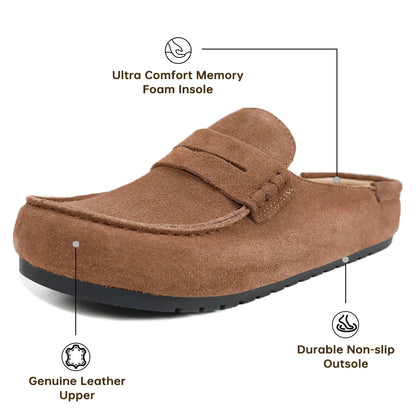Pulooma® Suede Loafers Cloggs